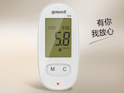 鱼跃(YUWELL)  家用智能免调码血糖仪580   带100条试纸图2
