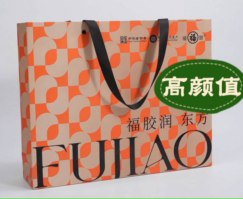 福牌阿胶糕 即食手工阿胶东阿原产固元糕200g官方正品礼盒送礼长辈图2